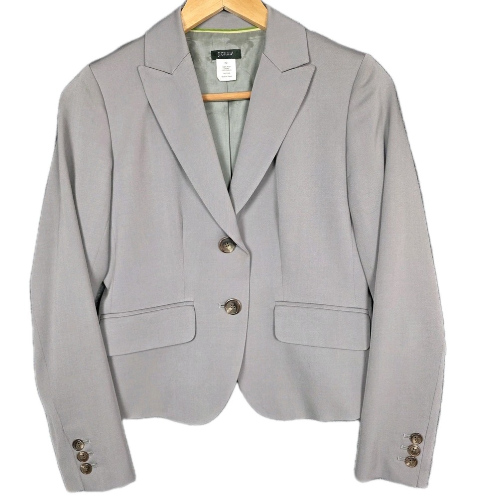 J. Crew Women's Light Gray Tailored Blazer